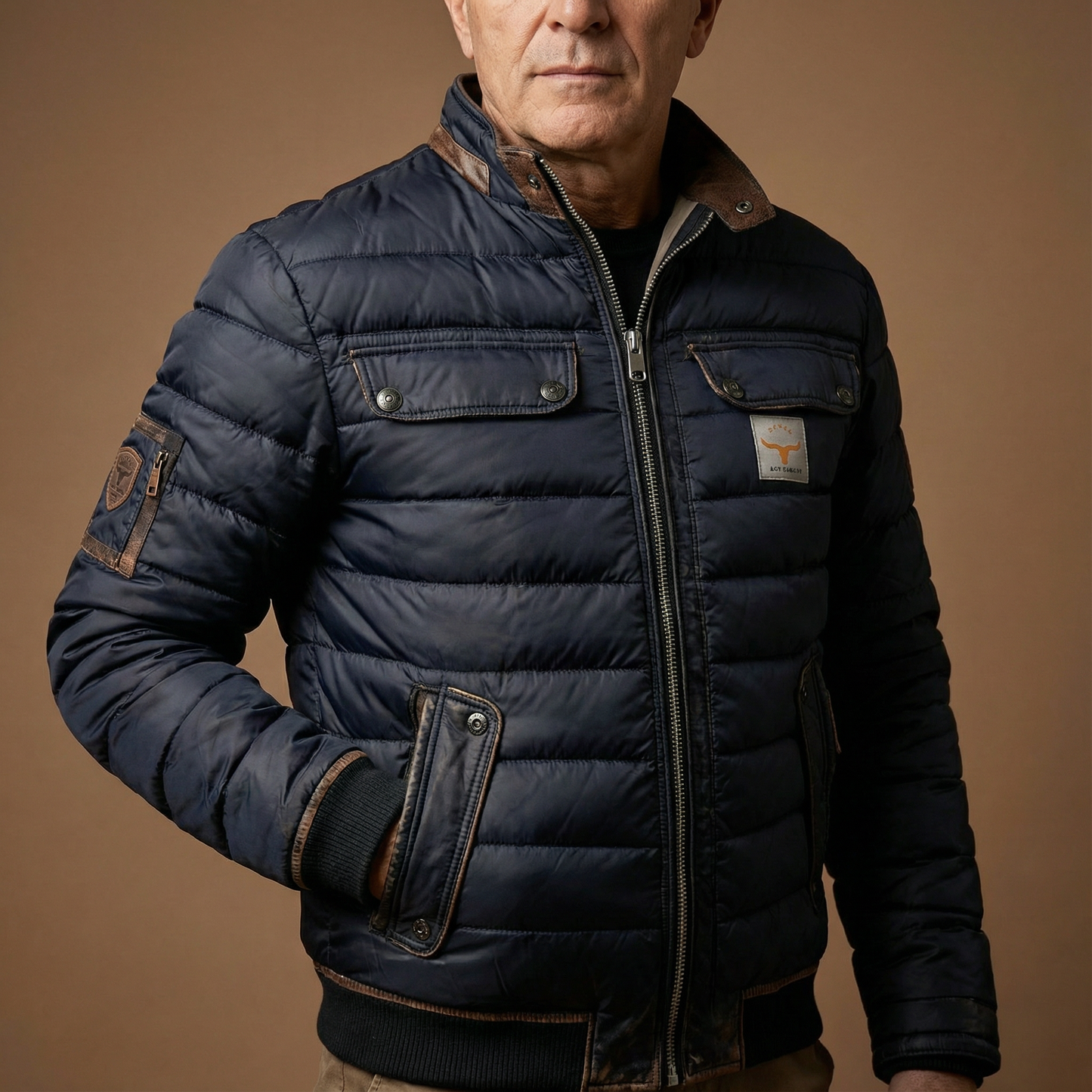 Luis | Chaqueta Urbana Acolchada con Cuello Alto Voyager