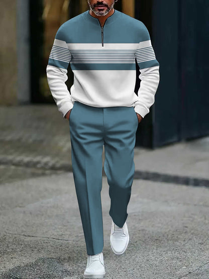 Hernan | Conjunto Jersey con Estampado Gráfico y Pantalones