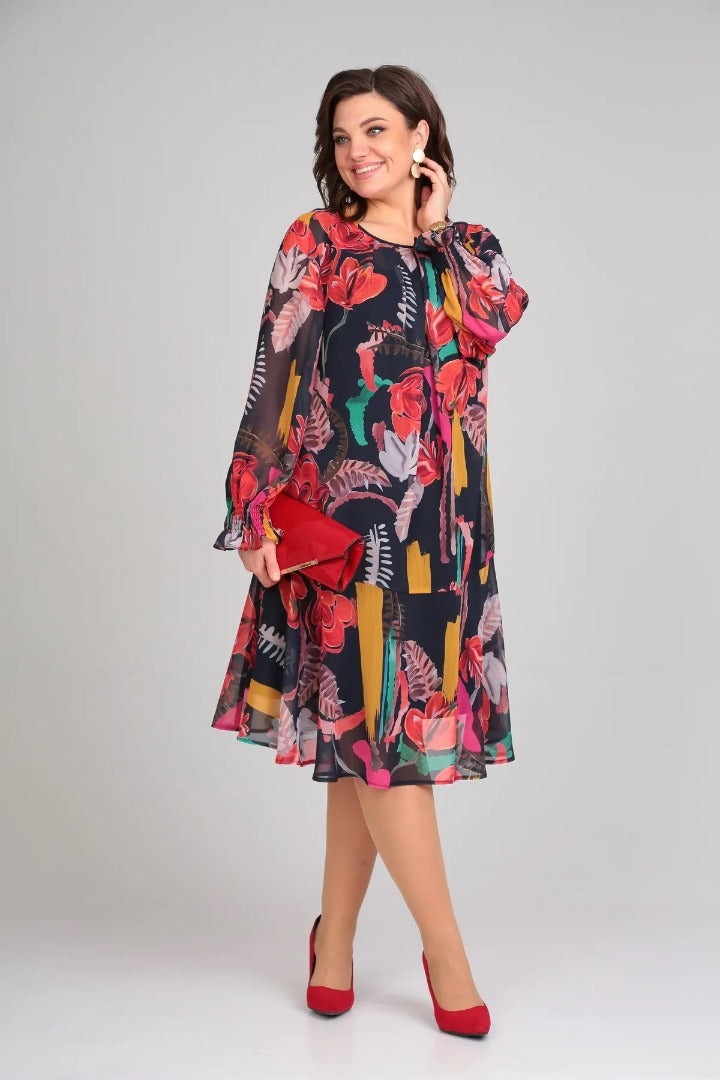 Flora | Vestido Floral Moderno