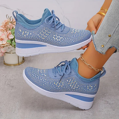 Alina | Zapatillas Cómodas con Detalles de Pedrería Brillante