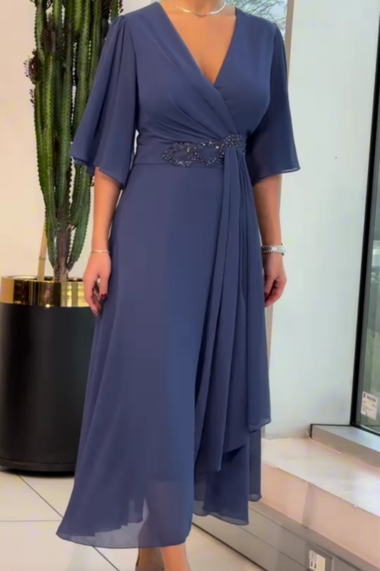 Elma - Elegante Vestido Midi Fluido