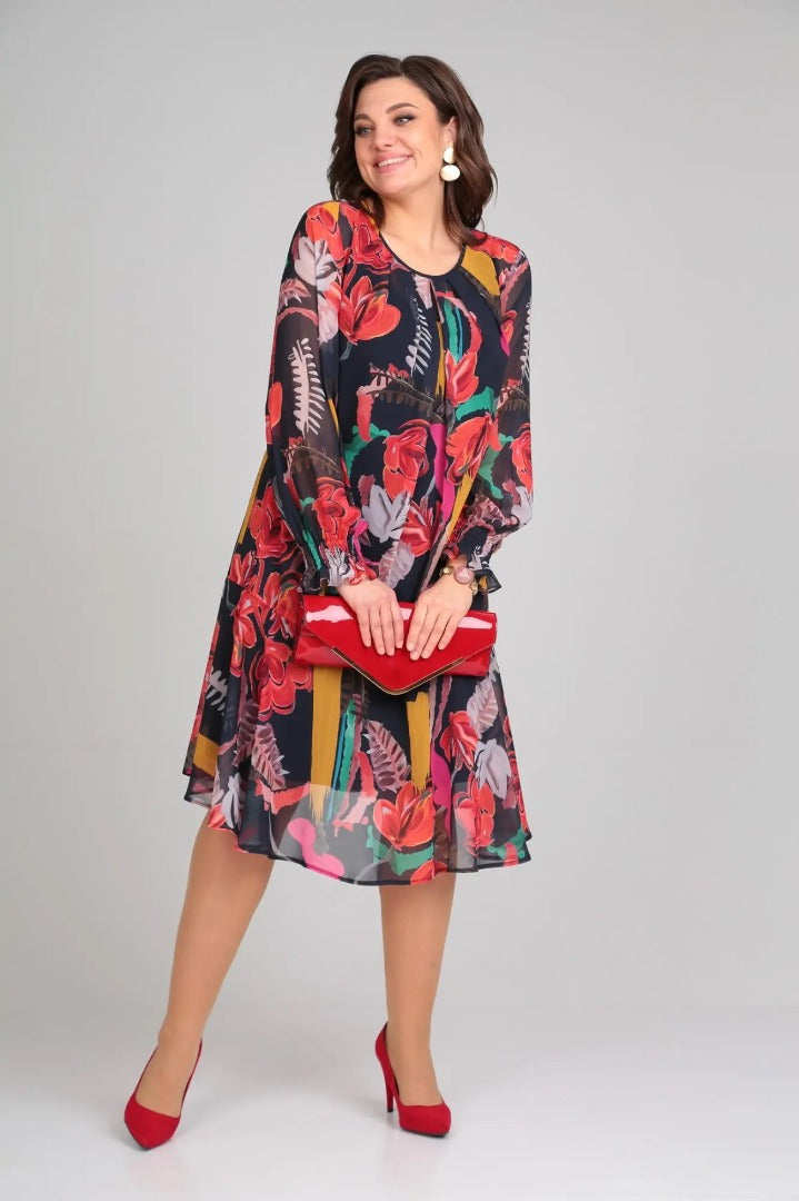 Flora | Vestido Floral Moderno
