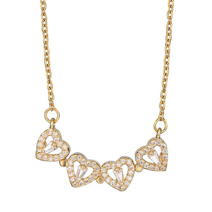 Fortuna | Collar Trébol de Corazones Amor y Suerte Verdadero