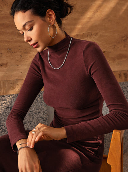 Brenda | Top Corto WarmTouch con Cuello Alto