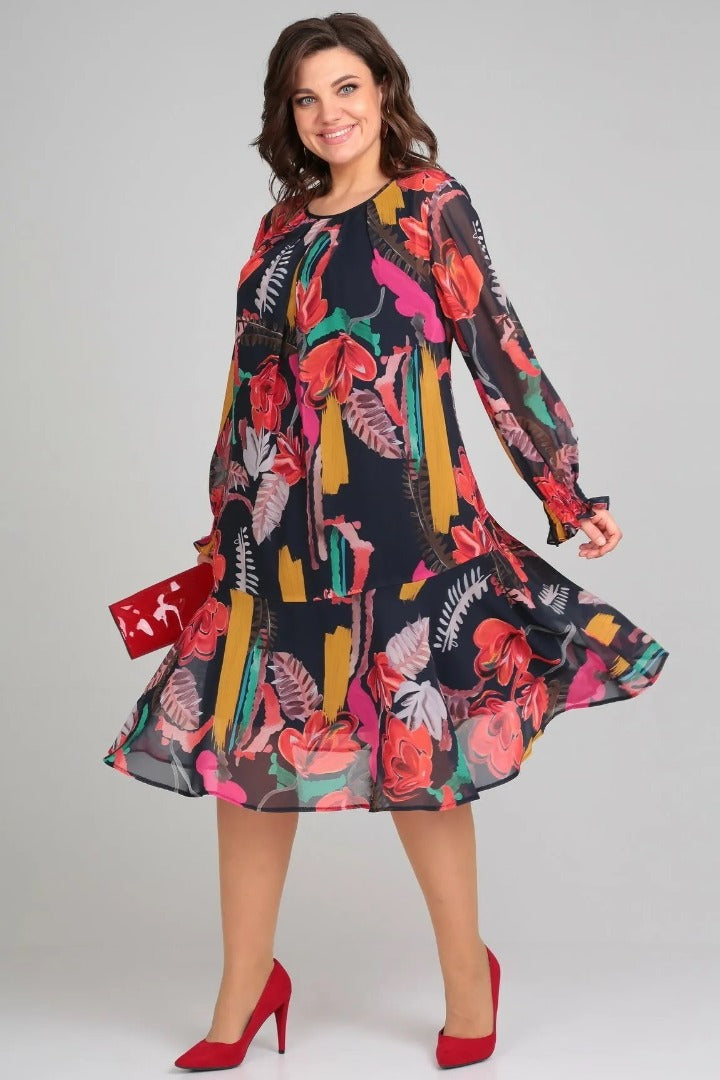 Flora | Vestido Floral Moderno