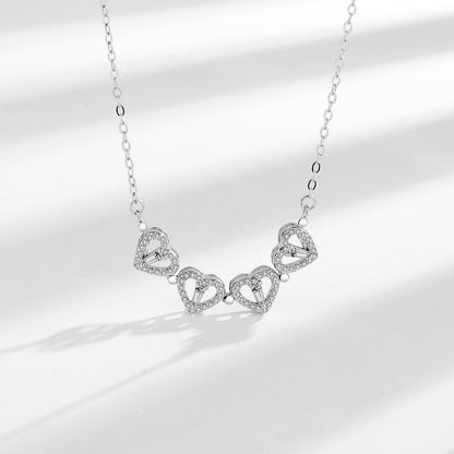 Fortuna | Collar Trébol de Corazones Amor y Suerte Verdadero