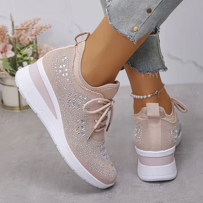 Alina | Zapatillas Cómodas con Detalles de Pedrería Brillante