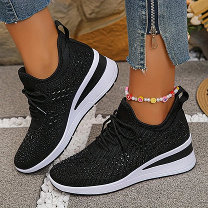Alina | Zapatillas Cómodas con Detalles de Pedrería Brillante