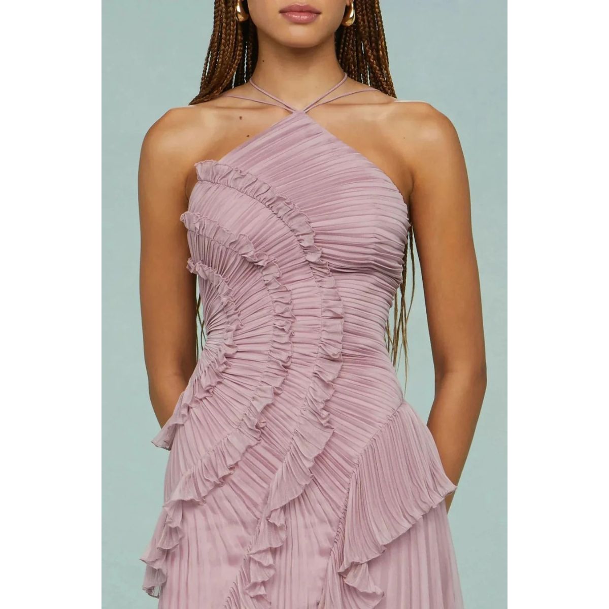 Olivia | Vestido Largo Con Volantes