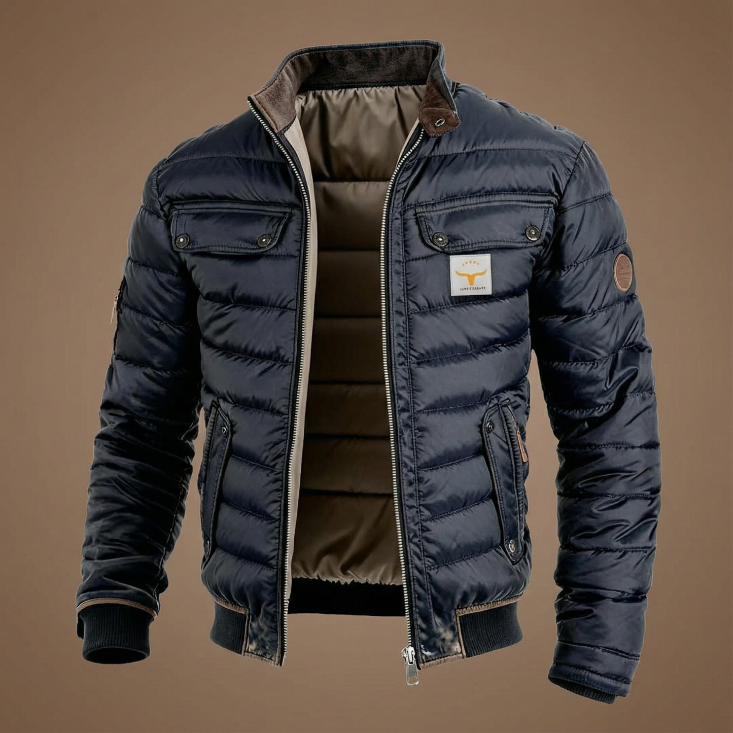 Luis | Chaqueta Urbana Acolchada con Cuello Alto Voyager