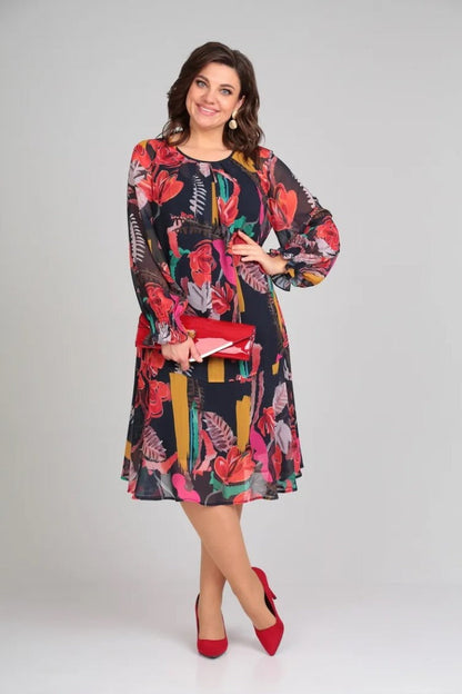 Flora | Vestido Floral Moderno