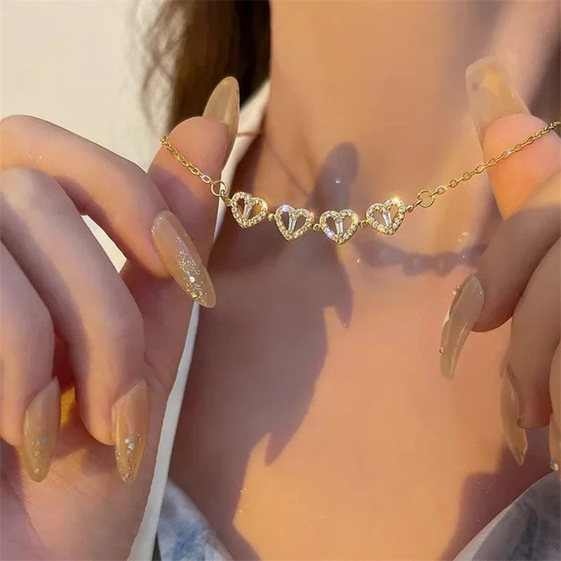 Fortuna | Collar Trébol de Corazones Amor y Suerte Verdadero