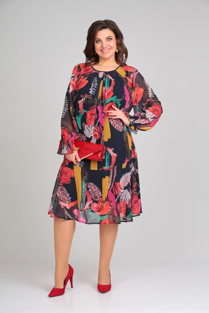 Flora | Vestido Floral Moderno