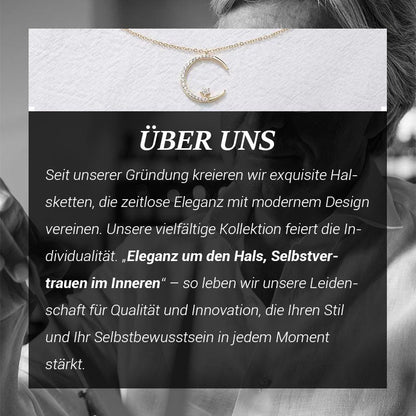 Lunea | Collar Celestial Lunar y Estrellas con Brillo Elegante