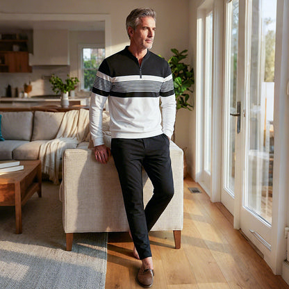 Hernan | Conjunto Jersey con Estampado Gráfico y Pantalones