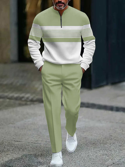 Hernan | Conjunto Jersey con Estampado Gráfico y Pantalones