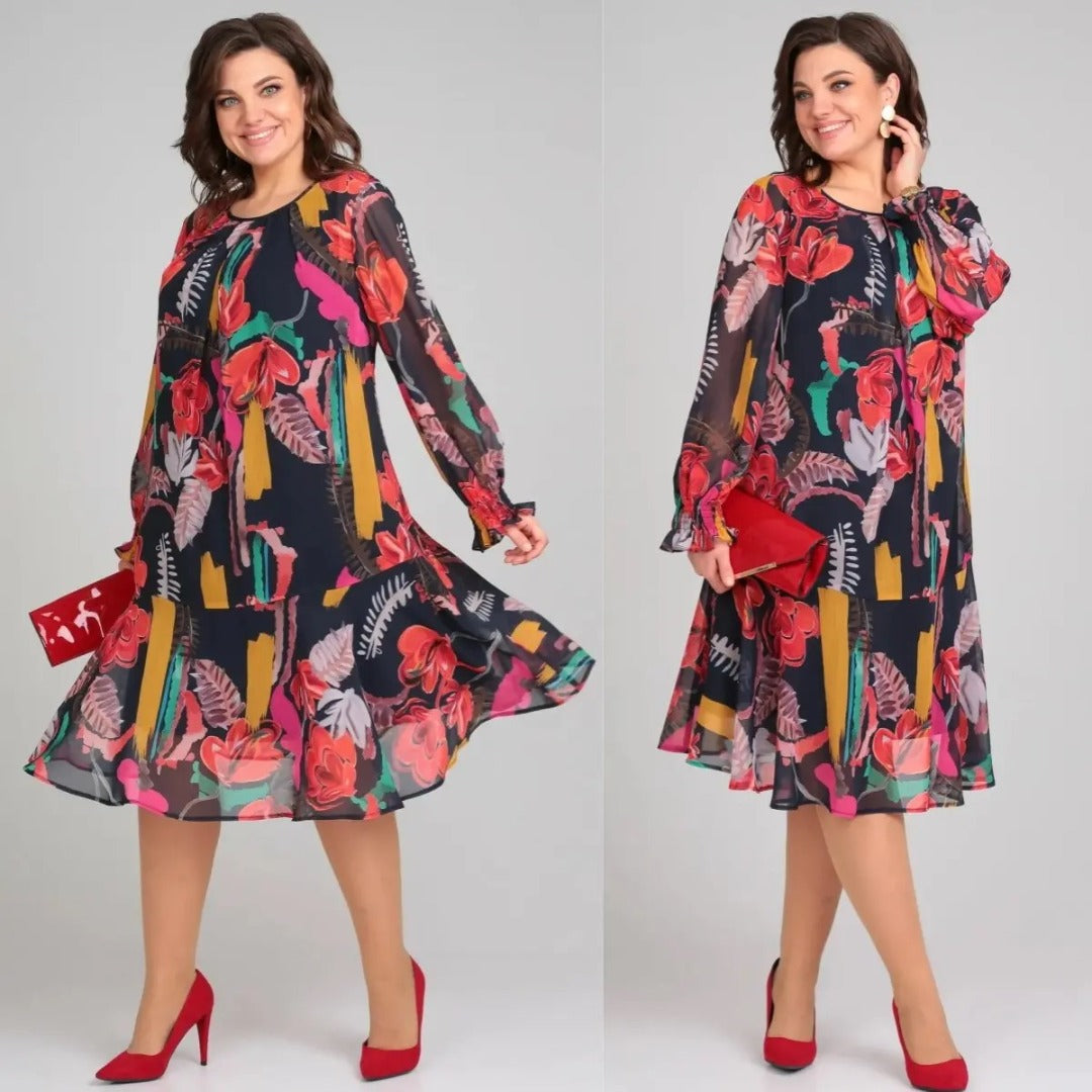 Flora | Vestido Floral Moderno