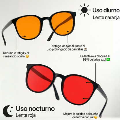 Federico | Gafas Unisex con Lentes de Filtro de Luz Azul