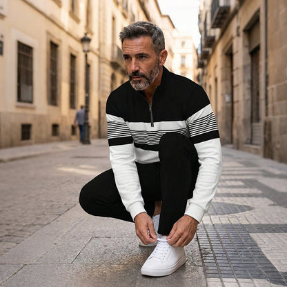 Hernan | Conjunto Jersey con Estampado Gráfico y Pantalones