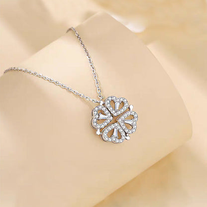 Fortuna | Collar Trébol de Corazones Amor y Suerte Verdadero