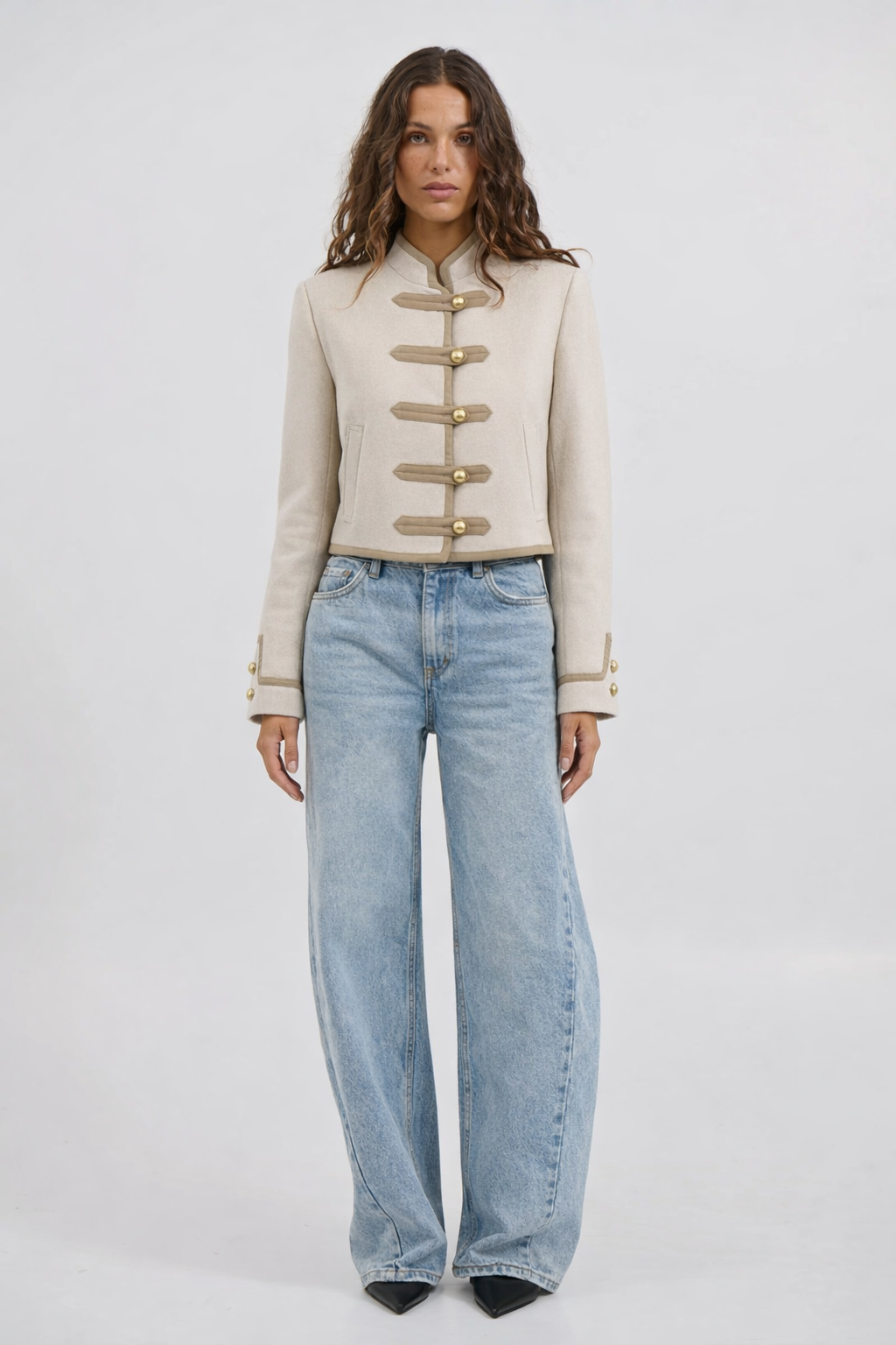 Paula | Chaqueta Abotonada Estilo Napoleón