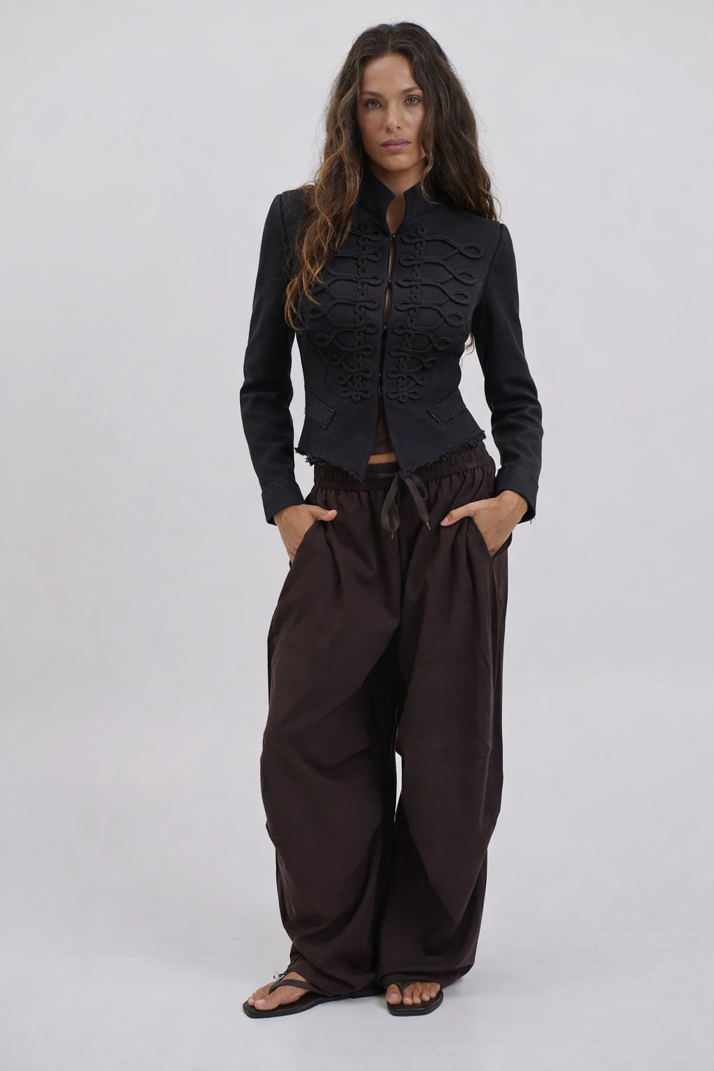 Paula | Chaqueta Abotonada Estilo Napoleón
