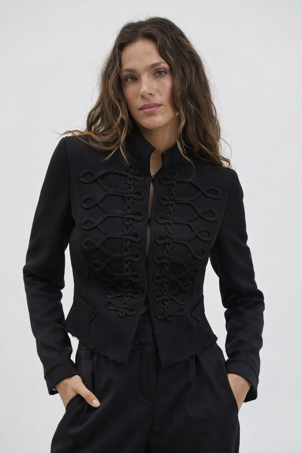 Paula | Chaqueta Abotonada Estilo Napoleón