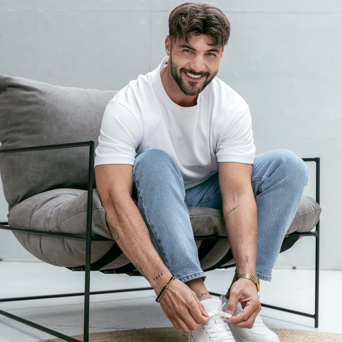Lucas | Zapatillas Blancas Clean Style Premium