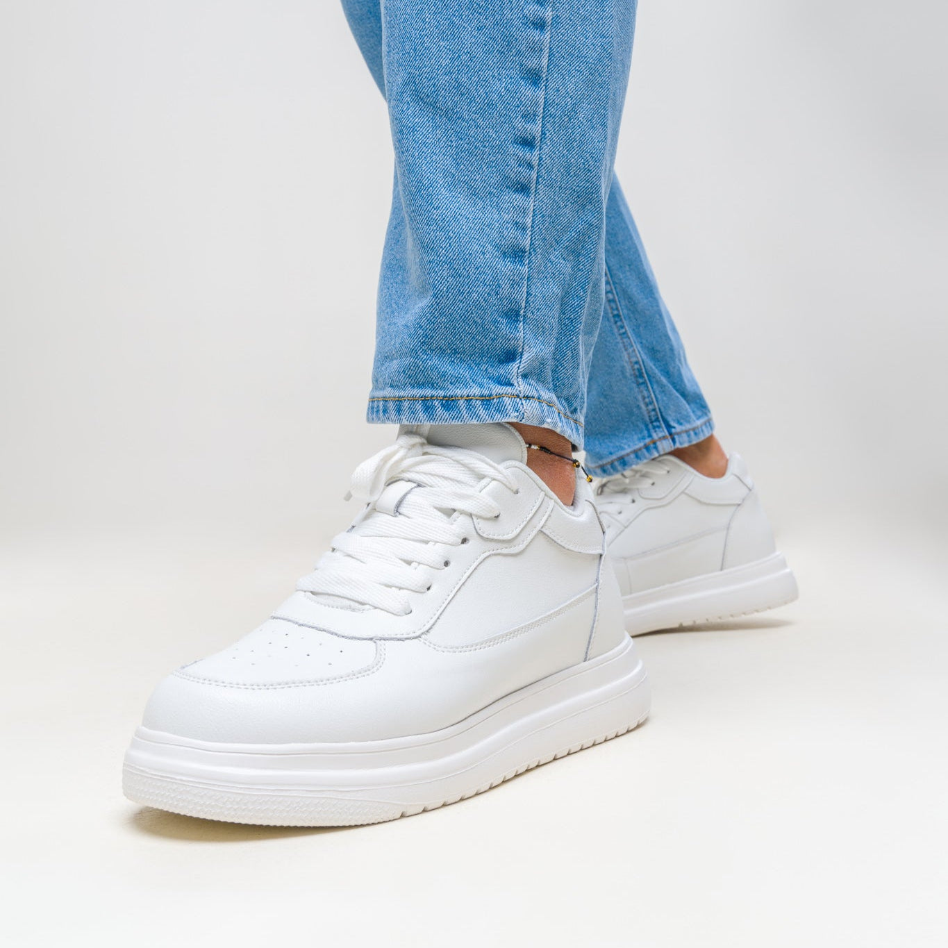 Lucas | Zapatillas Blancas Clean Style Premium
