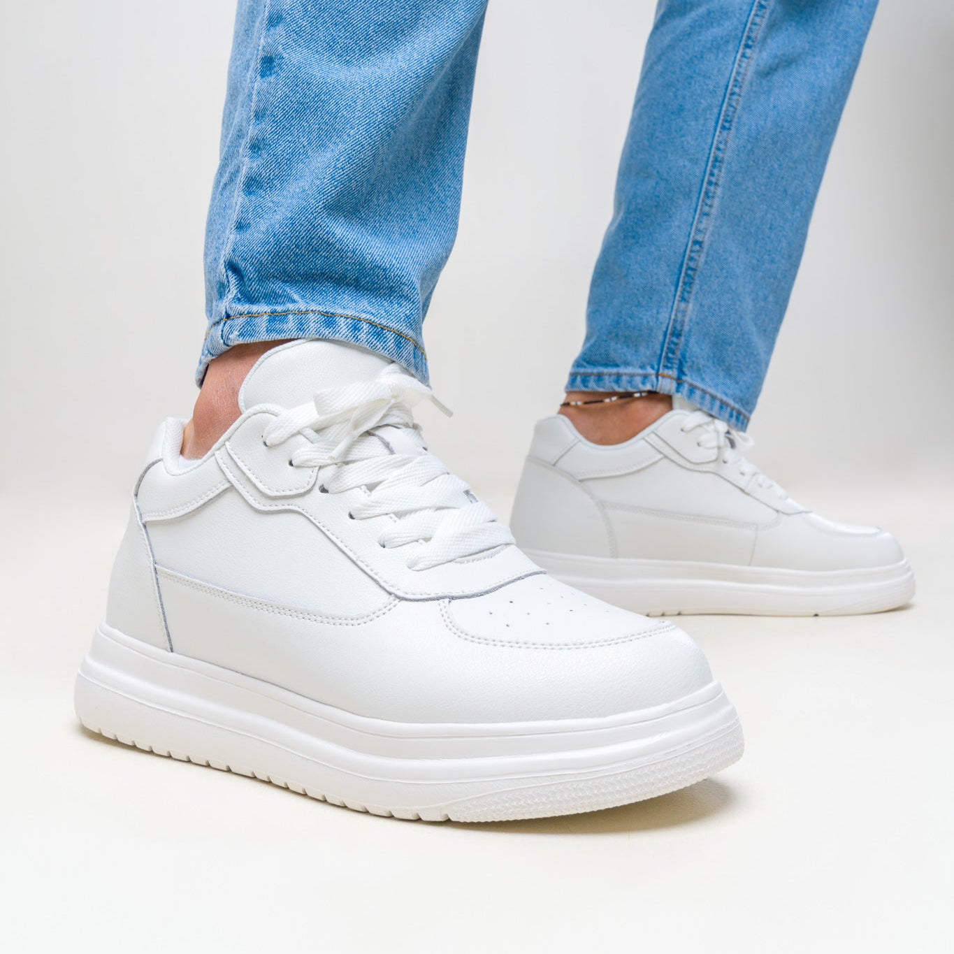 Lucas | Zapatillas Blancas Clean Style Premium