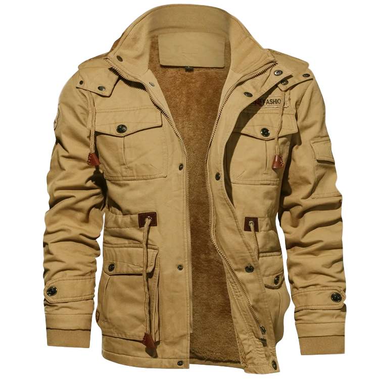 Hugo | Chaqueta de Invierno para Hombre Suave con Capucha Desmontable