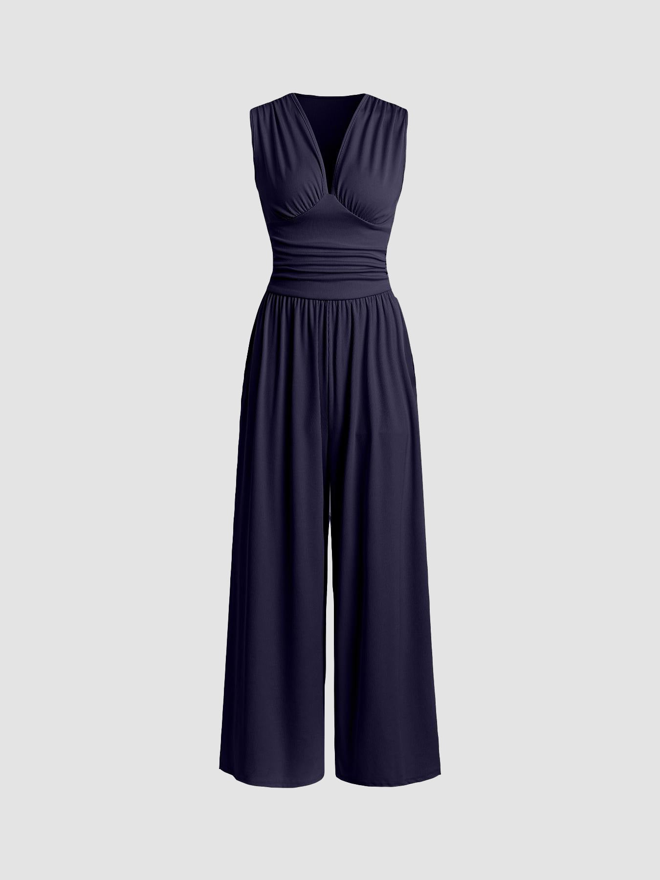 Caridad | Mono sin Mangas Elegante y de Pierna Ancha