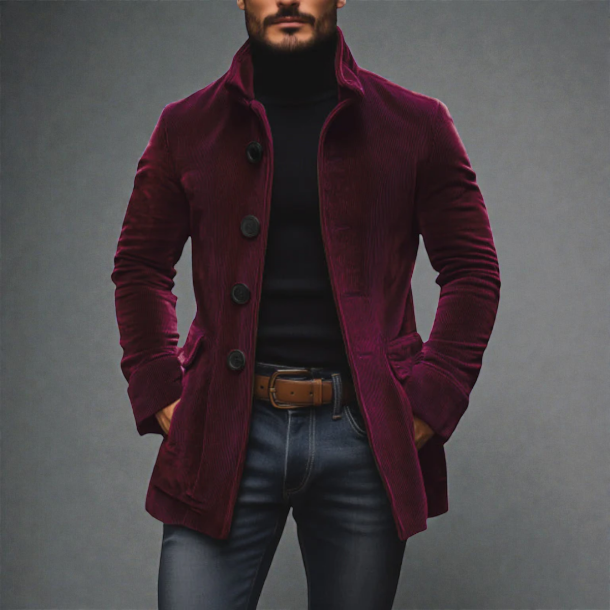 David | Chaqueta de Terciopelo de Pana Elegante y Ultracómoda