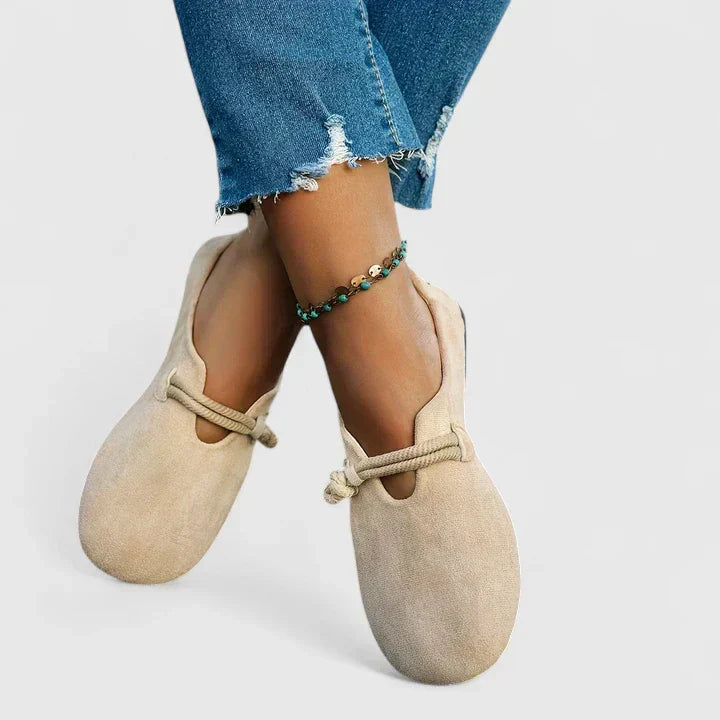 Anais | Mocasines Cómodos de Ante Sintético