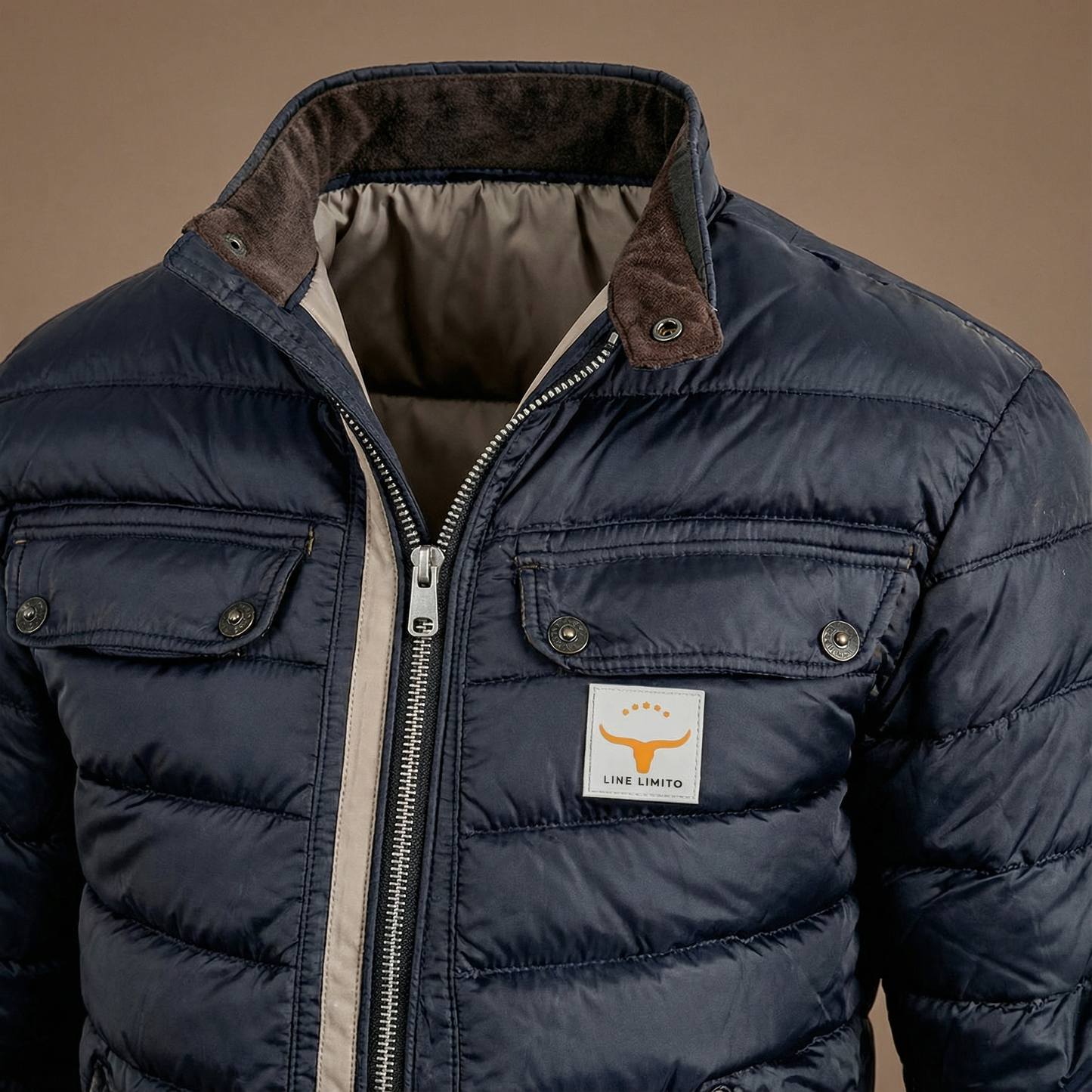 Luis | Chaqueta Urbana Acolchada con Cuello Alto Voyager