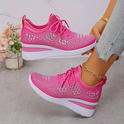 Alina | Zapatillas Cómodas con Detalles de Pedrería Brillante