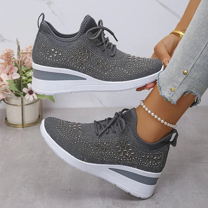 Alina | Zapatillas Cómodas con Detalles de Pedrería Brillante