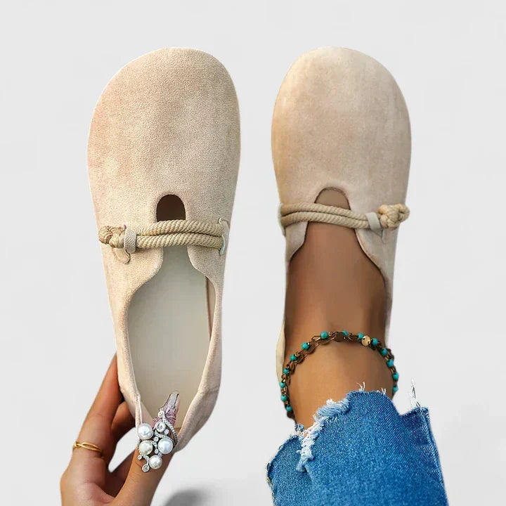Anais | Mocasines Cómodos de Ante Sintético