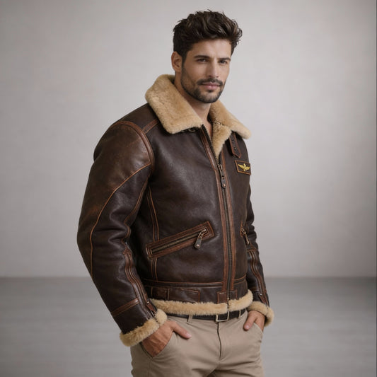 Ernesto | Chaqueta Aviador Premium para Hombre Calidez, Estilo y Carácter