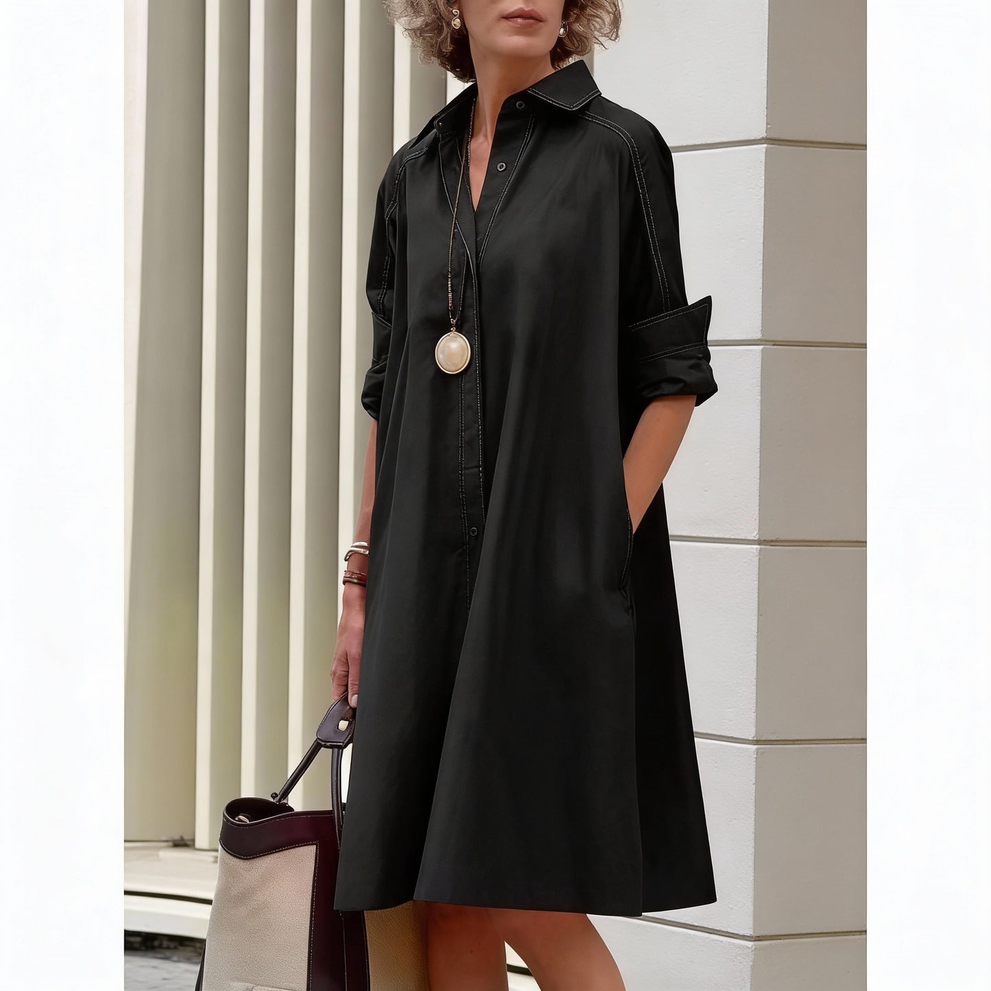 Gloria | Vestido Midi Cómodo y Elegante, Suavidad, Estilo y Libertad de Movimiento