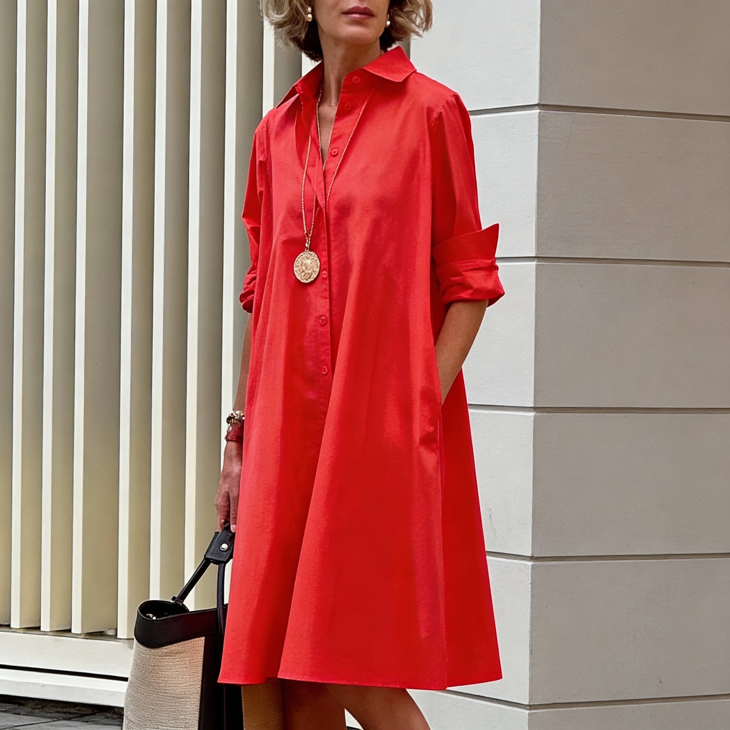 Gloria | Vestido Midi Cómodo y Elegante, Suavidad, Estilo y Libertad de Movimiento