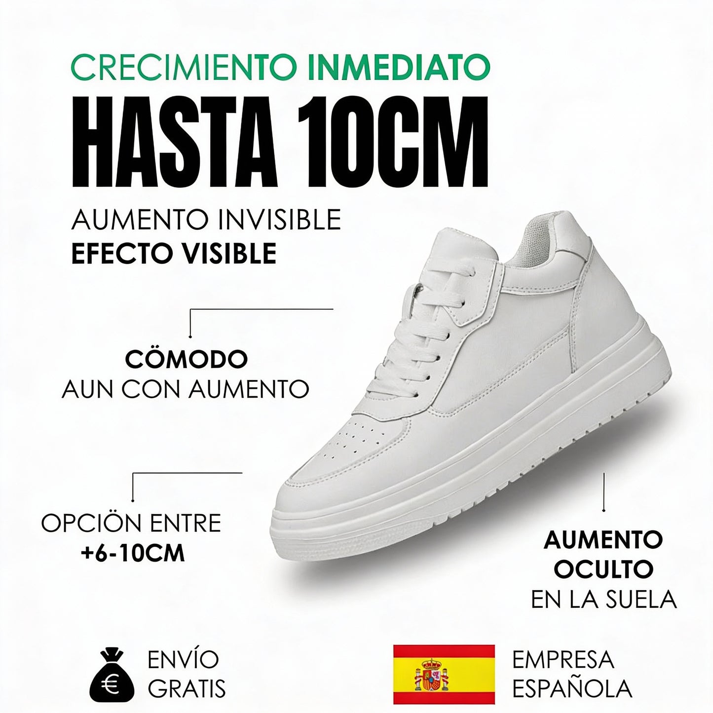 Lucas | Zapatillas Blancas Clean Style Premium