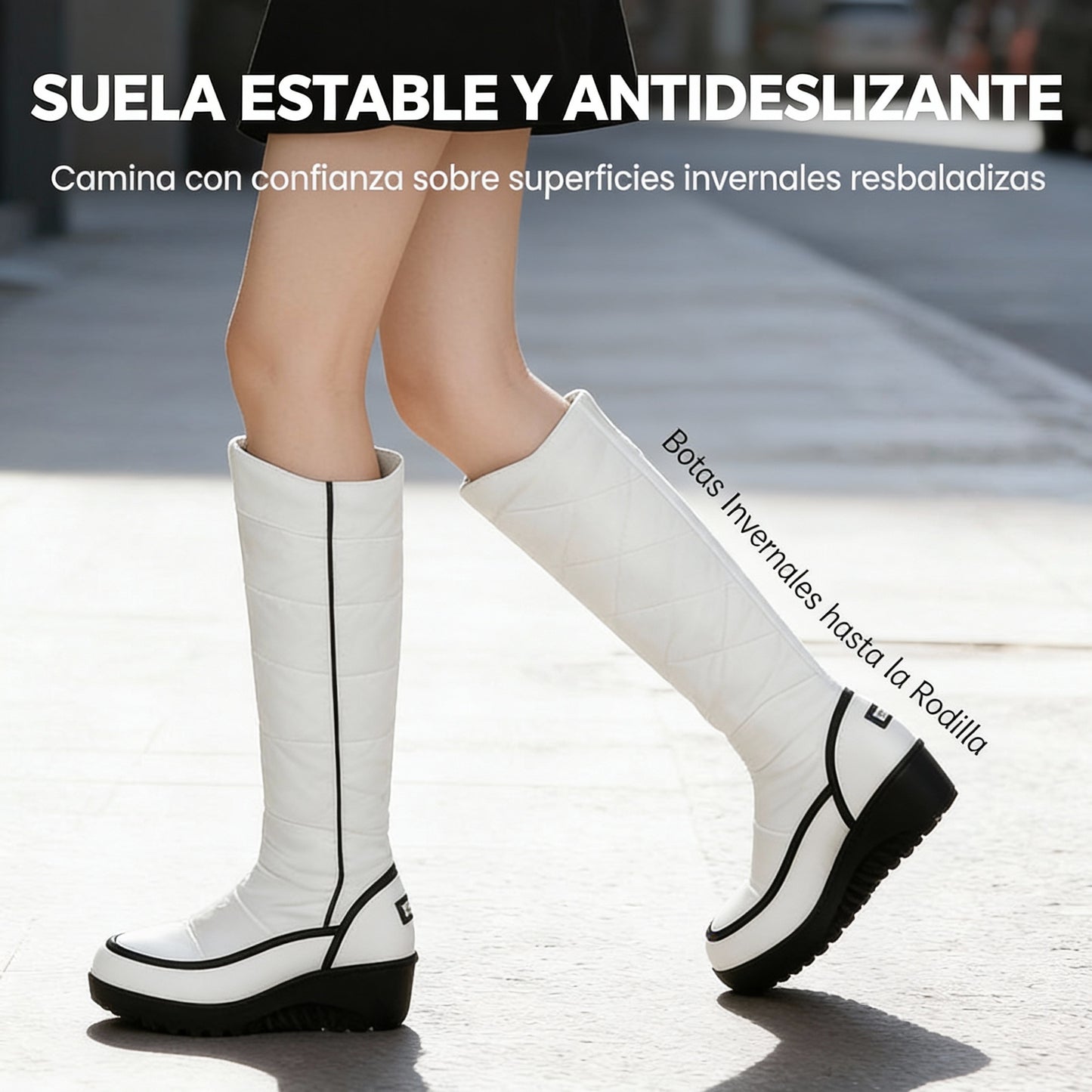Sabrina | Botas de Invierno Cálidas para Nieve hasta la Rodilla para Mujer