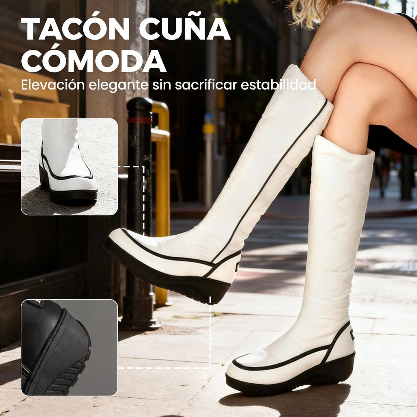 Sabrina | Botas de Invierno Cálidas para Nieve hasta la Rodilla para Mujer