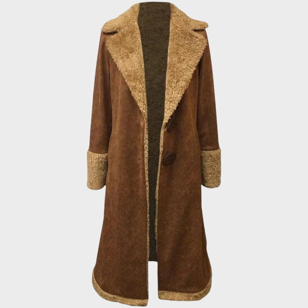 Ariadna | Abrigo de Piel de Oveja de Lujo con Acabados Exclusivos