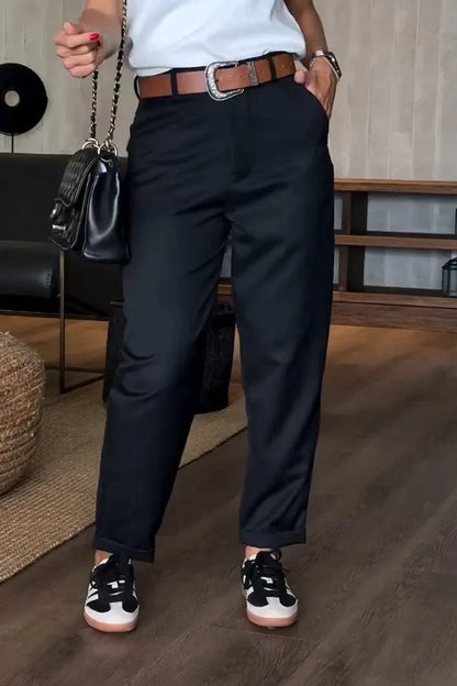 Margarita | Elegantes Pantalones con Rayas que Favorecen la Figura