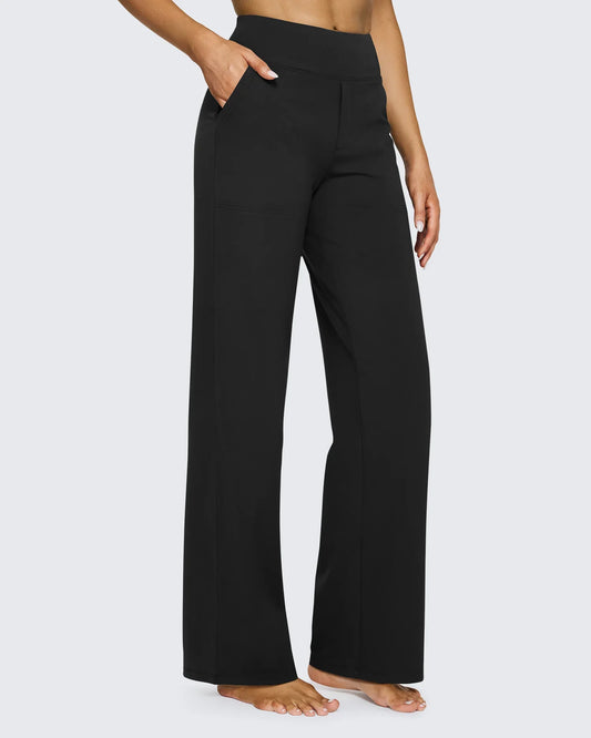 Inés | Pantalon Casual Flexible Negro