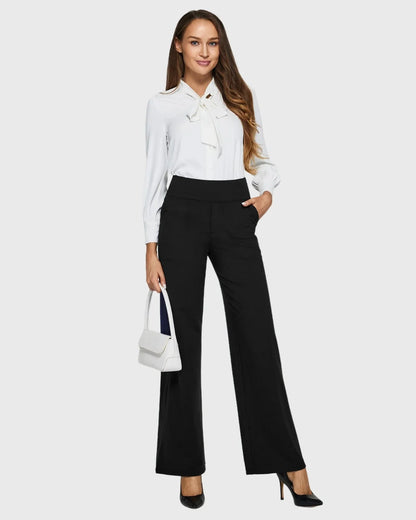 Inés | Pantalon Casual Flexible Negro