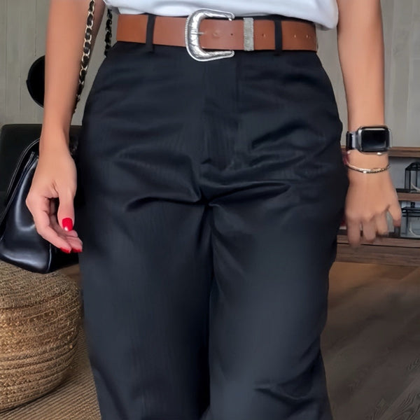 Margarita | Elegantes Pantalones con Rayas que Favorecen la Figura
