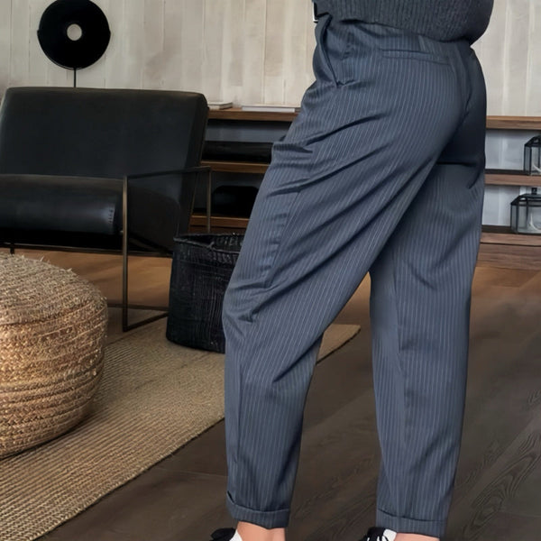 Margarita | Elegantes Pantalones con Rayas que Favorecen la Figura